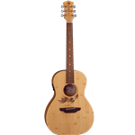 Luna Woodland Bamboo Acoustic/Electric Parlor Guitar