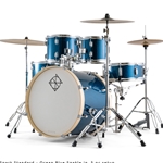 Dixon Spark 5 Piece Drum Set, Ocean Blue Sparkle