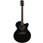 Yamaha CPX600BL Compass Series Acoustic/Electric Guitar, Black