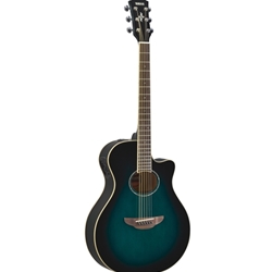Yamaha APX600 Thinline Acoustic/Electric Guitar, Oriental Blue Burst