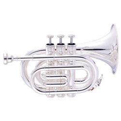 John Packer Pocket Trumpet, Silver Plated