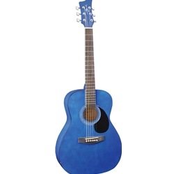 Jay Turser 3/4 Blue Acoustic Guitar