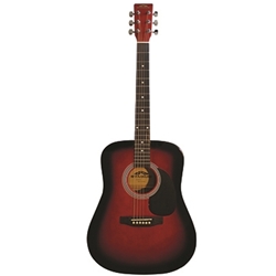Stadium Acoustic Guitar, Redburst (D42RD)