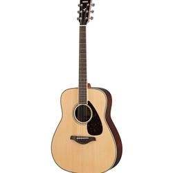 Yamaha FG830 Solid Top Acoustic Guitar, Rosewood Back and Sides