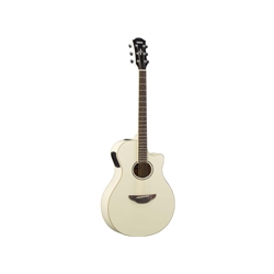 Yamaha AP600X Acoustic Electric Guitar, Vintage White